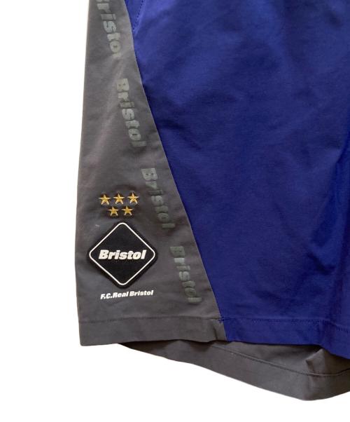 F.C.R.B.（エフシーレアルブリストル）F.C.R.B. (エフシーレアルブリストル) ストレッチハーフパンツ ブルー×グレー サイズ:Lの古着・服飾アイテム