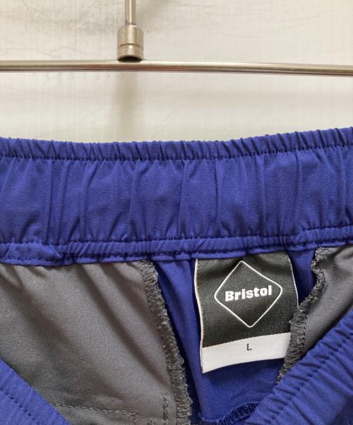 F.C.R.B.（エフシーレアルブリストル）F.C.R.B. (エフシーレアルブリストル) ストレッチハーフパンツ ブルー×グレー サイズ:Lの古着・服飾アイテム