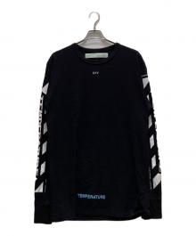 OFFWHITE（オフホワイト）の古着「ロングスリーブカットソー」｜ブラック×ホワイト