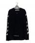 OFFWHITE（オフホワイト）の古着「ロングスリーブカットソー」｜ブラック×ホワイト