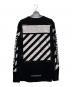 OFFWHITE (オフホワイト) ロングスリーブカットソー ブラック×ホワイト サイズ:XL：7000円