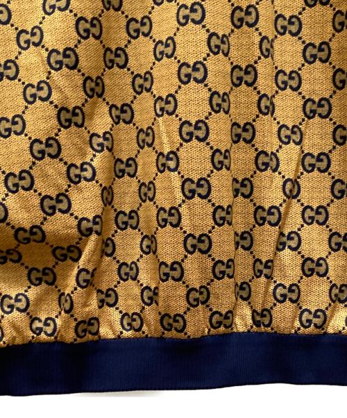 GUCCI（グッチ）GUCCI (グッチ) GGテクニカルジャー ハーフジップ プルオーバーパーカー マルチカラー サイズ:Ｌの古着・服飾アイテム