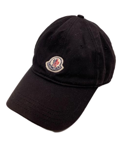 MONCLER（モンクレール）MONCLER (モンクレール) ロゴパッチベースボールキャップ ブラックの古着・服飾アイテム