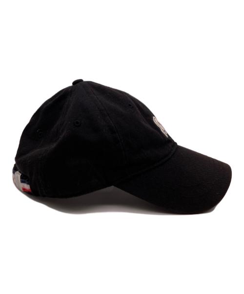 MONCLER（モンクレール）MONCLER (モンクレール) ロゴパッチベースボールキャップ ブラックの古着・服飾アイテム