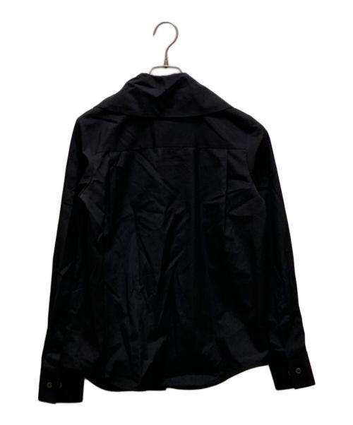 Vivienne Westwood RED LABEL（ヴィヴィアンウエストウッドレッドレーベル）Vivienne Westwood RED LABEL (ヴィヴィアンウエストウッドレッドレーベル) ワンポイント刺繍ビッグカラーシャツ ブラック サイズ:01 未使用品の古着・服飾アイテム