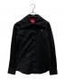 Vivienne Westwood RED LABEL（ヴィヴィアンウエストウッドレッドレーベル）の古着「ワンポイント刺繍ビッグカラーシャツ」｜ブラック