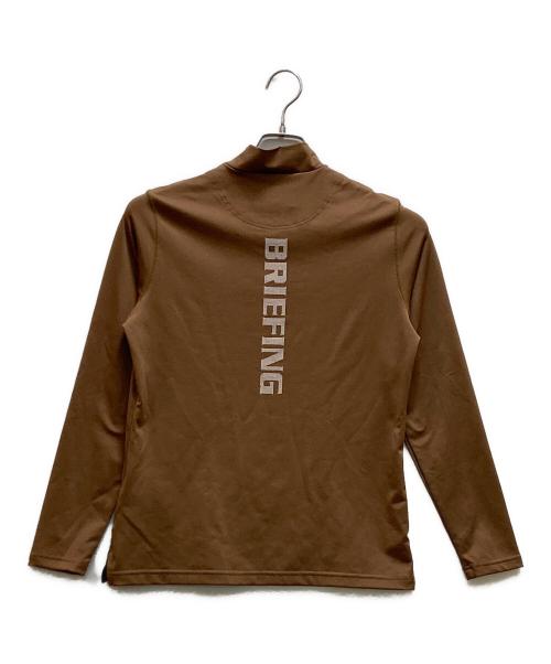 BRIEFING（ブリーフィング）BRIEFING (ブリーフィング) 長袖ハイネックカットソー ブラウン サイズ:Sの古着・服飾アイテム