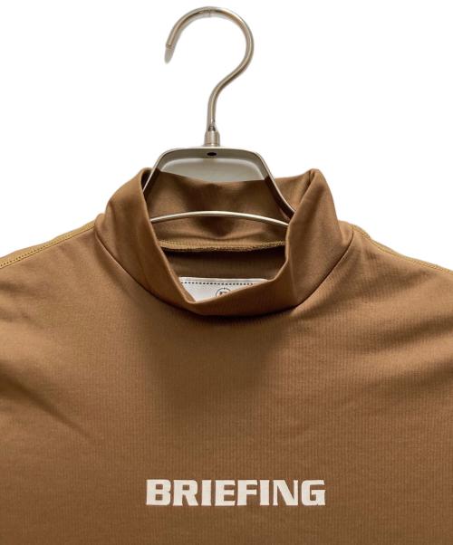 BRIEFING（ブリーフィング）BRIEFING (ブリーフィング) 長袖ハイネックカットソー ブラウン サイズ:Sの古着・服飾アイテム