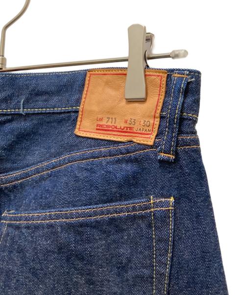 RESOLUTE（リゾルト）RESOLUTE (リゾルト) 711 セルビッチデニムパンツ インディゴ サイズ:W33 L30の古着・服飾アイテム