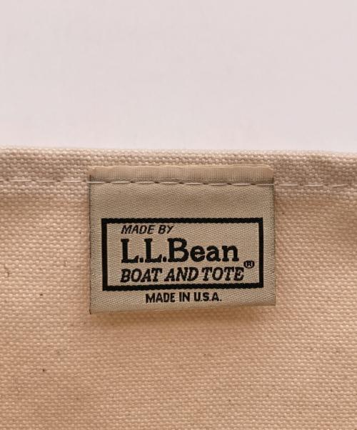 L.L.Bean（エルエルビーン）L.L.Bean (エルエルビーン) ボートアンドトートバッグ【ミディアム】 ホワイト×ネイビーの古着・服飾アイテム