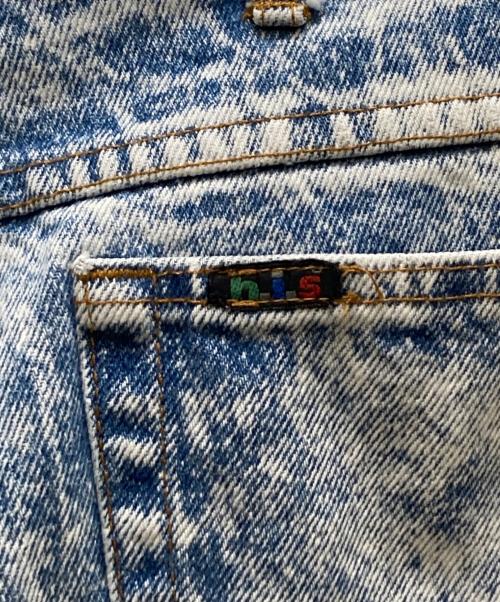 HIS（ヒズ）HIS (ヒズ) ケミカルウォッシュデニムパンツ ブルー サイズ:W34×L34の古着・服飾アイテム