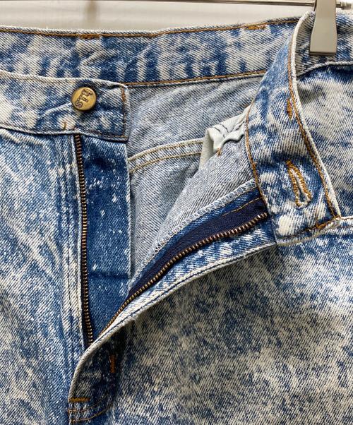 HIS（ヒズ）HIS (ヒズ) ケミカルウォッシュデニムパンツ ブルー サイズ:W34×L34の古着・服飾アイテム