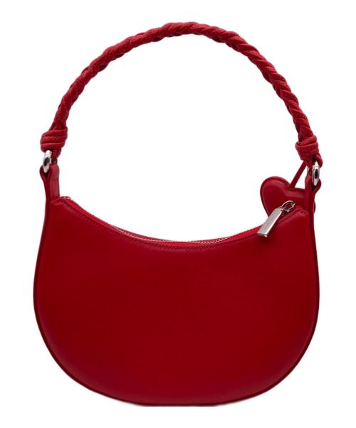 Kate Spade（ケイトスペード）Kate Spade (ケイトスペード) ノヴァ ブレイデッド ハンドル スモール クレセント クロスボディ バッグ レッドの古着・服飾アイテム