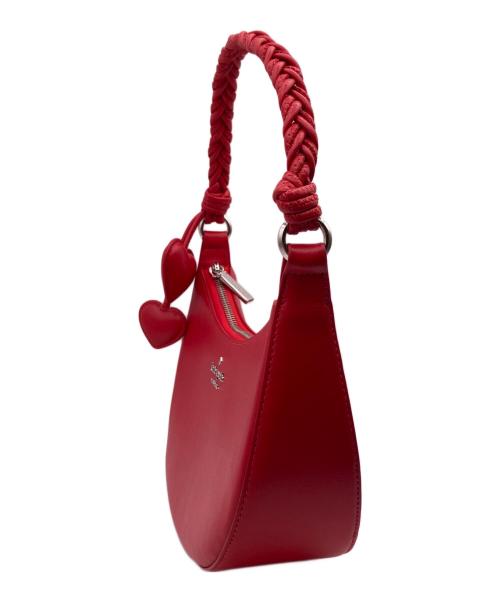 Kate Spade（ケイトスペード）Kate Spade (ケイトスペード) ノヴァ ブレイデッド ハンドル スモール クレセント クロスボディ バッグ レッドの古着・服飾アイテム