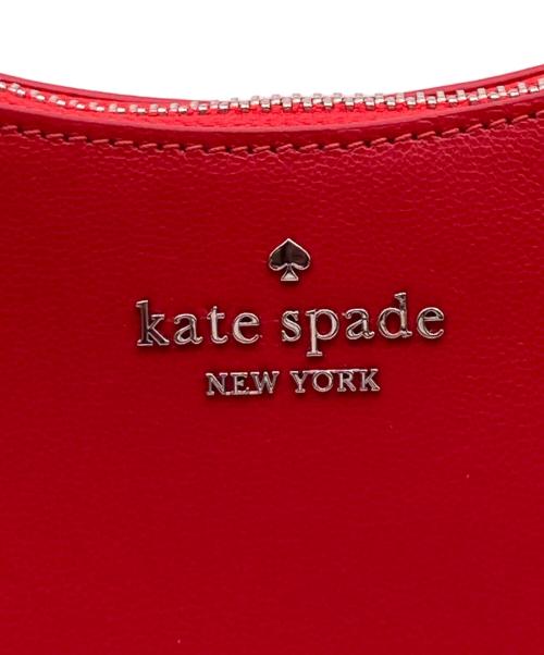 Kate Spade（ケイトスペード）Kate Spade (ケイトスペード) ノヴァ ブレイデッド ハンドル スモール クレセント クロスボディ バッグ レッドの古着・服飾アイテム