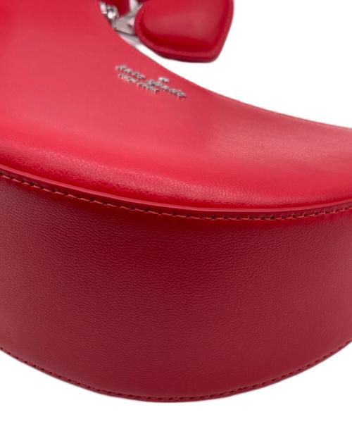 Kate Spade（ケイトスペード）Kate Spade (ケイトスペード) ノヴァ ブレイデッド ハンドル スモール クレセント クロスボディ バッグ レッドの古着・服飾アイテム