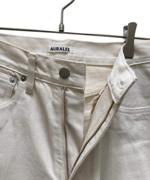 AURALEE（オーラリー）AURALEE (オーラリー) ハードツイスト5Pデニムパンツ ホワイト サイズ:25の古着・服飾アイテム