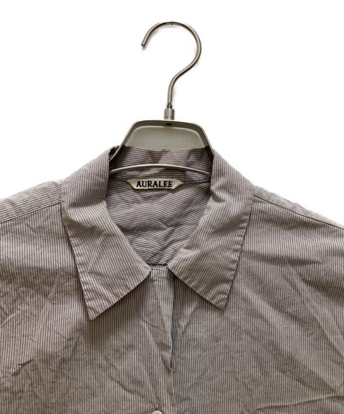 AURALEE（オーラリー）AURALEE (オーラリー) SELVEDGE WEATHER CLOTH HALF SLEEVED SHIRTS ベージュ サイズ:1の古着・服飾アイテム
