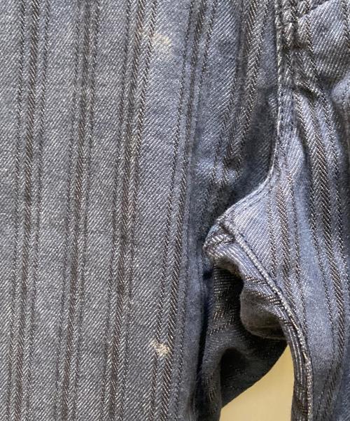 graphzero（グラフゼロ）graphzero (グラフゼロ) ヴィンテージサンプリングストライプパンツ ブルー サイズ:32の古着・服飾アイテム