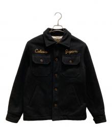 CALEE（キャリー）の古着「ウールスーベニアジャケット」｜ブラック