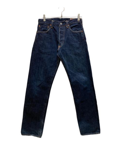EVISU（エヴィス）EVISU (エヴィス) 2000 no.2 ピンク カモメ デニムパンツ インディゴ サイズ:W30×L35の古着・服飾アイテム