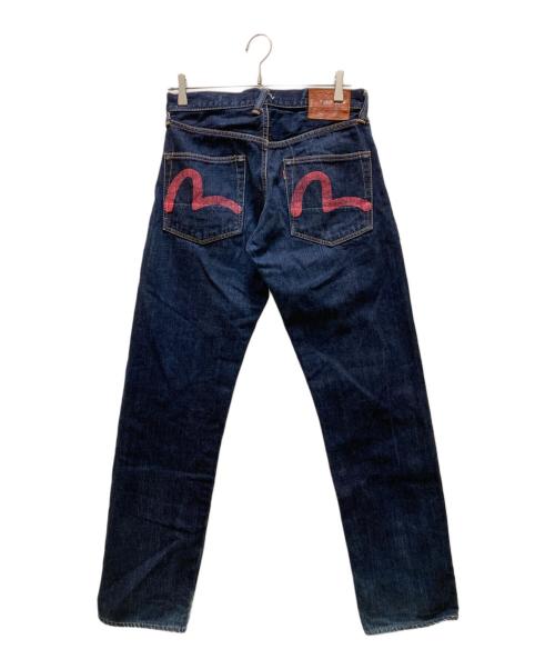 EVISU（エヴィス）EVISU (エヴィス) 2000 no.2 ピンク カモメ デニムパンツ インディゴ サイズ:W30×L35の古着・服飾アイテム