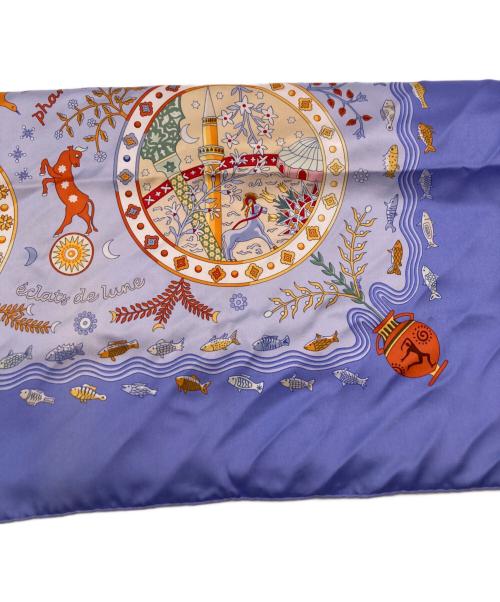 HERMES（エルメス）HERMES (エルメス) カレ90 地中海の港町 ブルーの古着・服飾アイテム