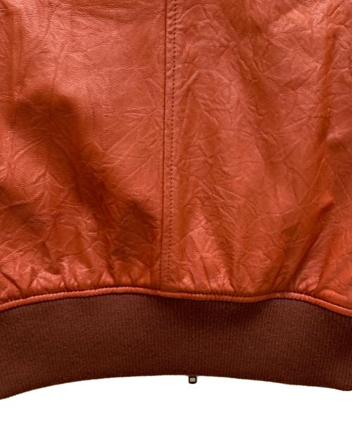 FRED PERRY（フレッドペリー）FRED PERRY (フレッドペリー) ラムレザー トラックジャケット レッド サイズ:Sの古着・服飾アイテム