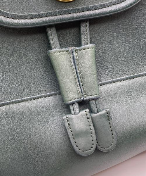 COACH（コーチ）COACH (コーチ) ターンロック式レザーリュック グリーンの古着・服飾アイテム