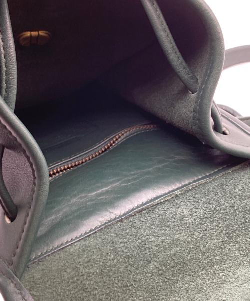 COACH（コーチ）COACH (コーチ) ターンロック式レザーリュック グリーンの古着・服飾アイテム