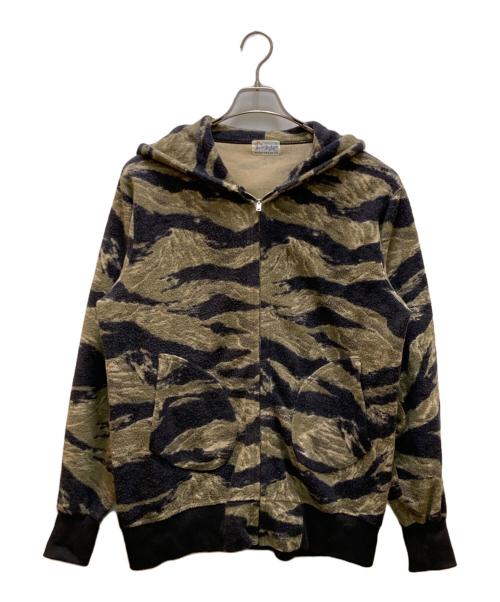 BUZZ RICKSON'S（バズリクソンズ）BUZZ RICKSON'S (バズリクソンズ) タイガーストライプカモボアパーカー グリーン サイズ:XLの古着・服飾アイテム