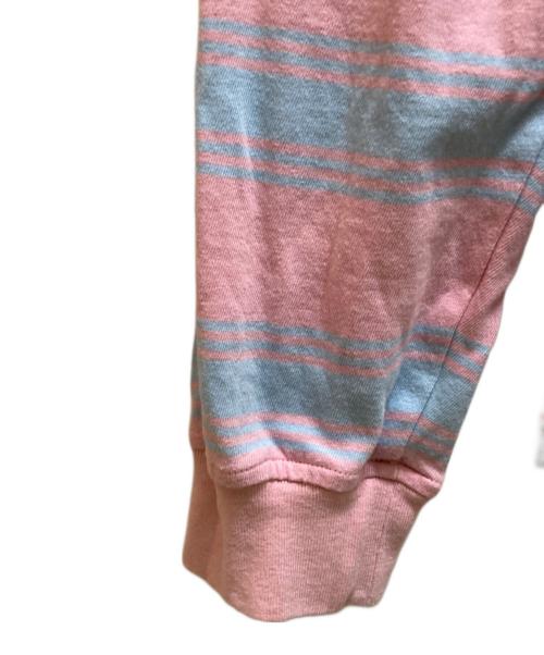 SUPREME（シュプリーム）Supreme (シュプリーム) ストライプポケットロングスリーブカットソー ピンク×ブルー サイズ:Lの古着・服飾アイテム