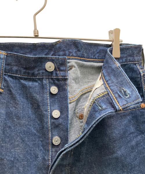 DENIME（ドゥニーム）DENIME (ドゥニーム) 220A XXモデル オフセット セルビッチデニムパンツ インディゴ サイズ:W32 L32の古着・服飾アイテム