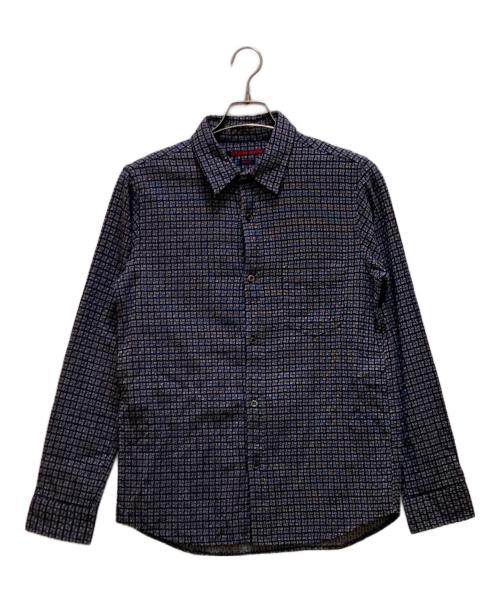 GAIJIN MADE（ガイジンメイド）GAIJIN MADE (ガイジンメイド) 刺し子チェックシャツ インディゴ サイズ:2の古着・服飾アイテム