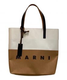 MARNI（マルニ）の古着「ロゴプリント ショッピングバッグ」｜ベージュ