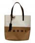 MARNI（マルニ）の古着「ロゴプリント ショッピングバッグ」｜ベージュ