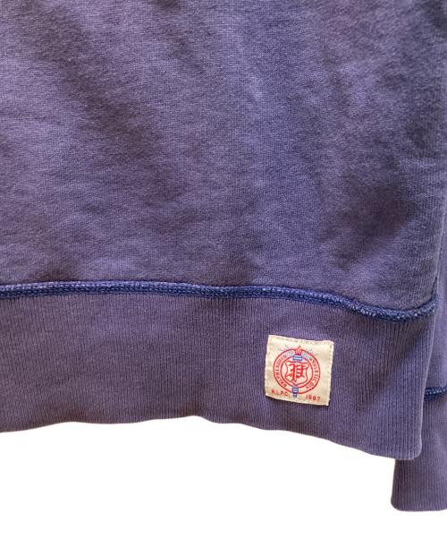 POLO RALPH LAUREN（ポロ・ラルフローレン）POLO RALPH LAUREN (ポロ・ラルフローレン) ガゼット付きロゴワッペンスウエット パープル サイズ:Ⅼの古着・服飾アイテム