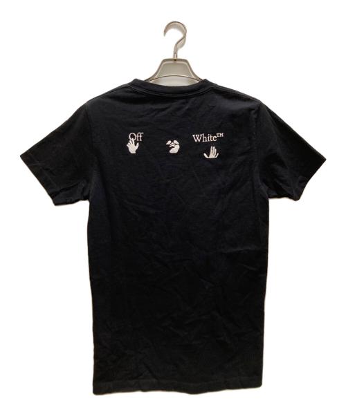OFFWHITE（オフホワイト）OFFWHITE (オフホワイト) ハンドプリント・ディストレスド・ティーシャツ ブラック サイズ:Sの古着・服飾アイテム