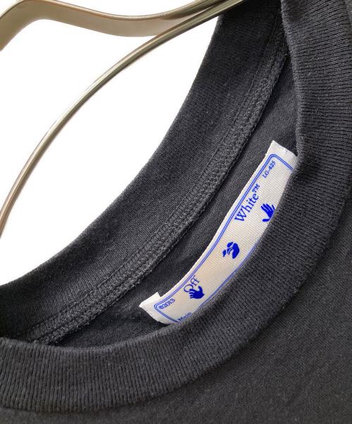 OFFWHITE（オフホワイト）OFFWHITE (オフホワイト) ハンドプリント・ディストレスド・ティーシャツ ブラック サイズ:Sの古着・服飾アイテム