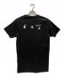 OFFWHITE (オフホワイト) ハンドプリント・ディストレスド・ティーシャツ ブラック サイズ:S：9000円