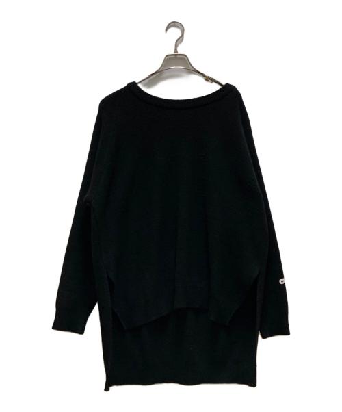 CDG（シーディージー）CDG (シーディージー) Lochaven Of Scotland (ロックエーベン オブ スコットランド) コラボサイドスリットニット ブラック サイズ:ｘｘｌの古着・服飾アイテム