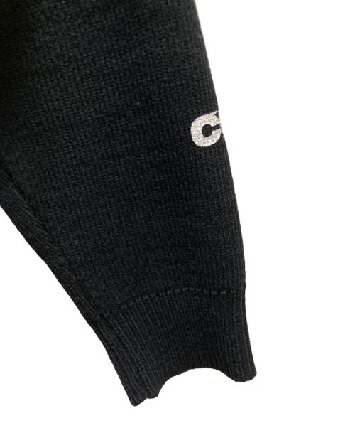 CDG（シーディージー）CDG (シーディージー) Lochaven Of Scotland (ロックエーベン オブ スコットランド) コラボサイドスリットニット ブラック サイズ:ｘｘｌの古着・服飾アイテム