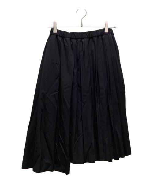 COMME des GARCONS COMME des GARCONS（コムデギャルソン コムデギャルソン）COMME des GARCONS COMME des GARCONS (コムデギャルソン コムデギャルソン) アシメントリーイージープリーツスカート ダークネイビー サイズ:ＳＳの古着・服飾アイテム