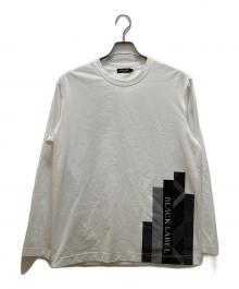 BLACK LABEL CRESTBRIDGE（ブラックレーベル クレストブリッジ）の古着「ストライプチェックカットソー」｜ホワイト