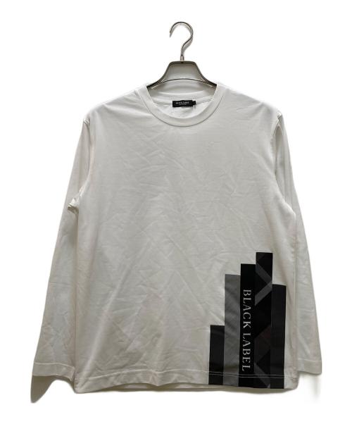 BLACK LABEL CRESTBRIDGE（ブラックレーベル クレストブリッジ）BLACK LABEL CRESTBRIDGE (ブラックレーベル クレストブリッジ) ストライプチェックカットソー ホワイト サイズ:Ⅼの古着・服飾アイテム