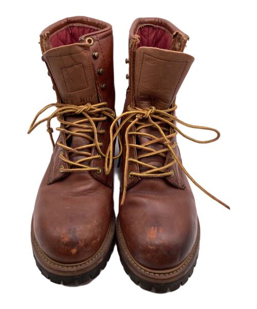 RED WING（レッドウィング）RED WING (レッドウィング) ロガーブーツ ブラウン サイズ: 7 1/2 Dの古着・服飾アイテム