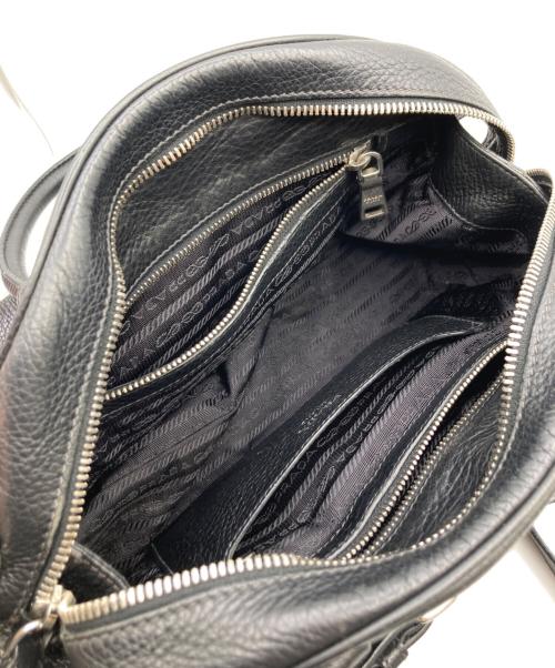 PRADA（プラダ）PRADA (プラダ) 2WAYレザーボストンバッグ ブラウンの古着・服飾アイテム