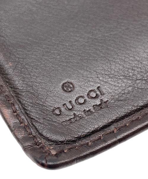 GUCCI（グッチ）GUCCI (グッチ) 2つ折り財布 ブラウンの古着・服飾アイテム