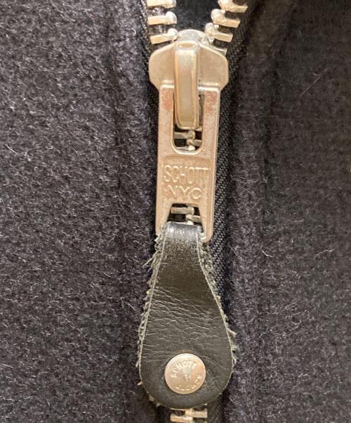 Schott（ショット）Schott (ショット) ワンスターメルトンダブルピーコート ブラック サイズ:１４の古着・服飾アイテム