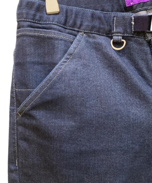 THE NORTHFACE PURPLELABEL（ザ・ノースフェイス パープルレーベル）THE NORTHFACE PURPLELABEL (ザ・ノースフェイス パープルレーベル) Webbing Belt Denim Pants インディゴ サイズ:WSの古着・服飾アイテム
